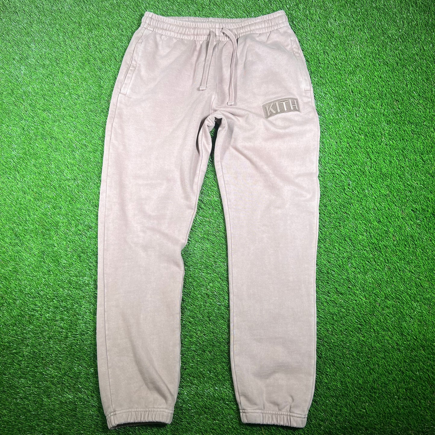 Kith Sand Box Logo Sweatpants Size Medium USED x15889