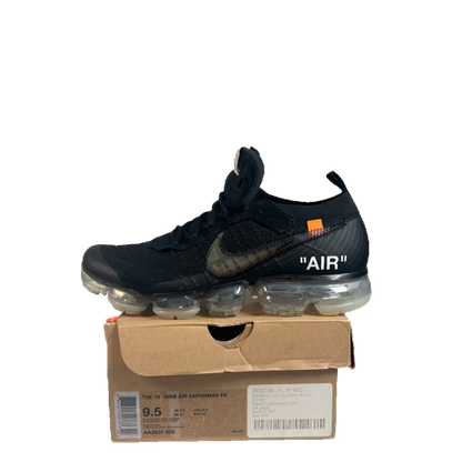 Nike Air VaporMax Off-White Black (2018) Size 9.5 USED s23640