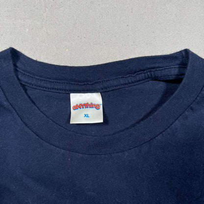 aNYthing Logo Tee Navy Size XL USED x17274