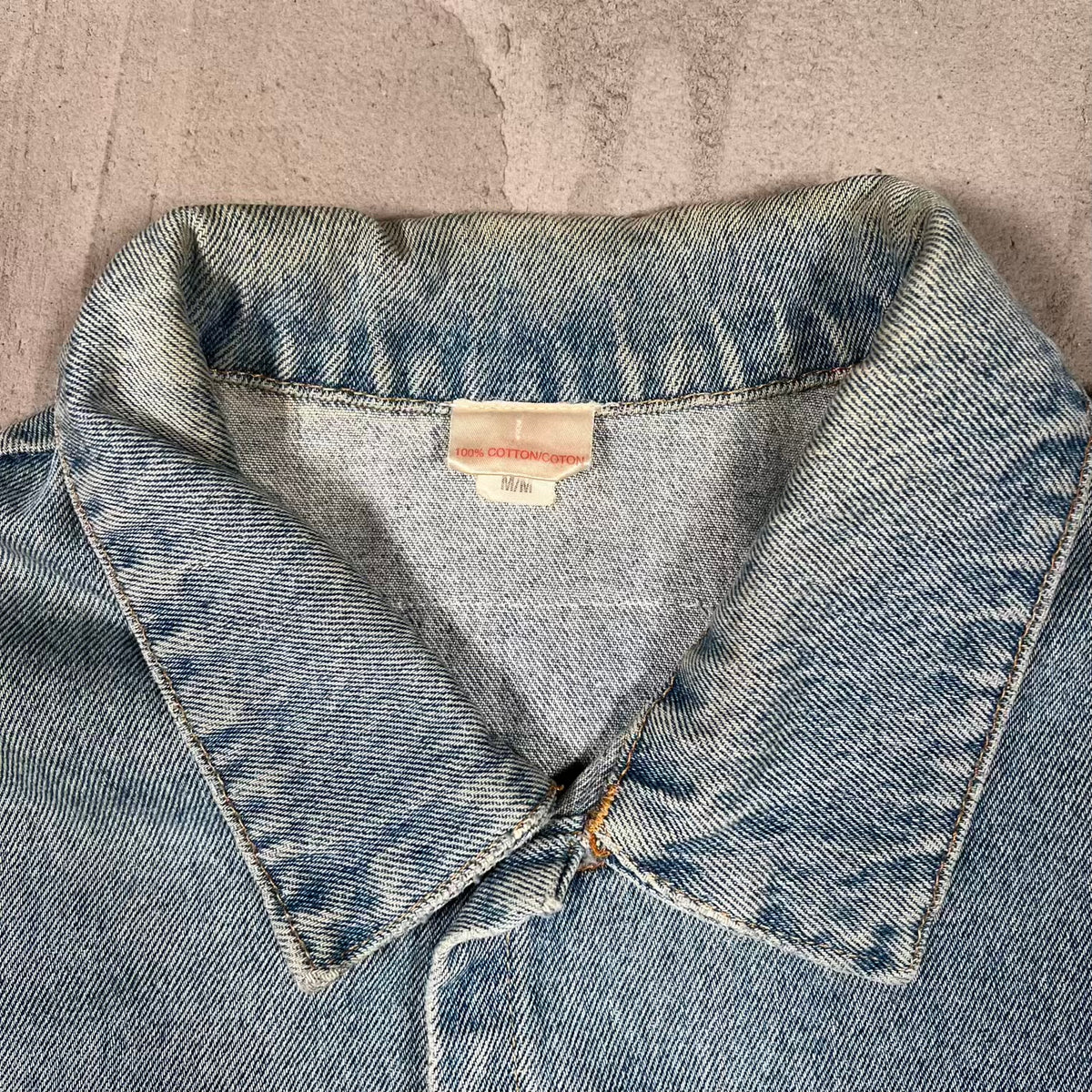 1990s Spike Lee Forty Acres Denim Blue Jean Jacket Size Medium USED v20319