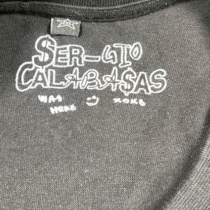 Sergio Calaobasas The Weeknd Rap Style Black Tee Size XXL USED x14352