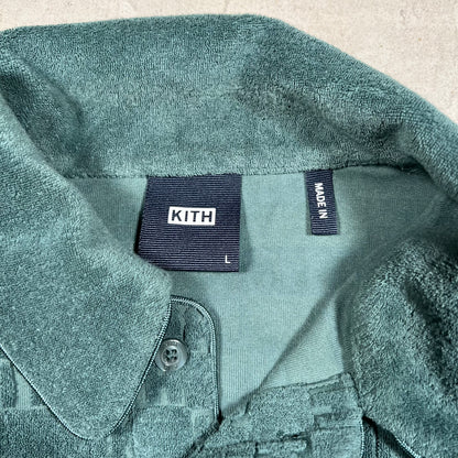 Kith Graham Monogram Green Tee Size Large USED x17408