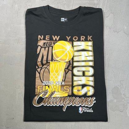 2026 New Era New York Knicks Finals Tee Black SIze Medium USED v20341