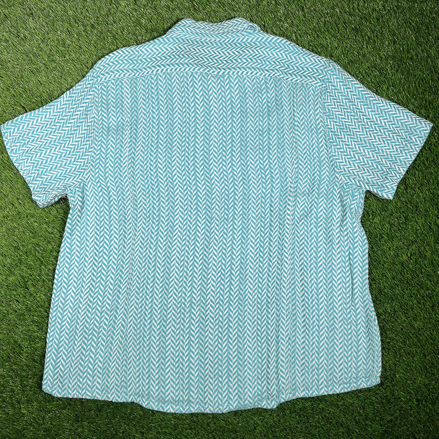 Corridor Vision SS Camp Blue Button Up Tee Size XL NEW x14707