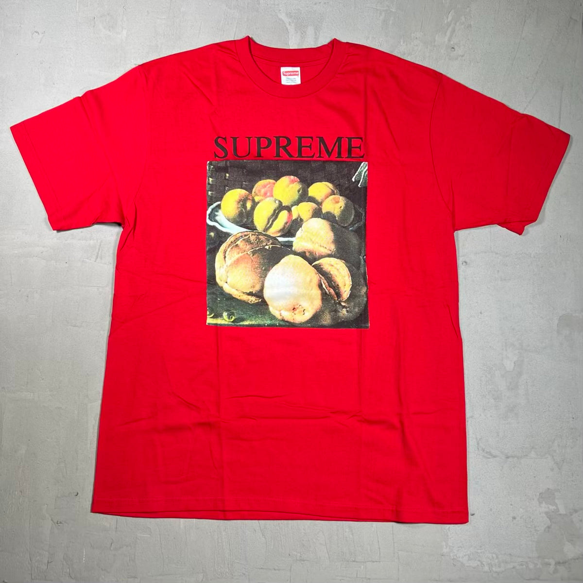 Supreme Still Life Red Tee (2018) Size Large NEW x2539