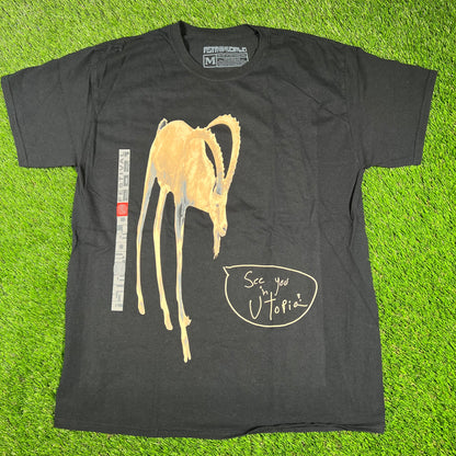 Travis Scott Astroworld Black Goat Tee Size Medium USED x14495