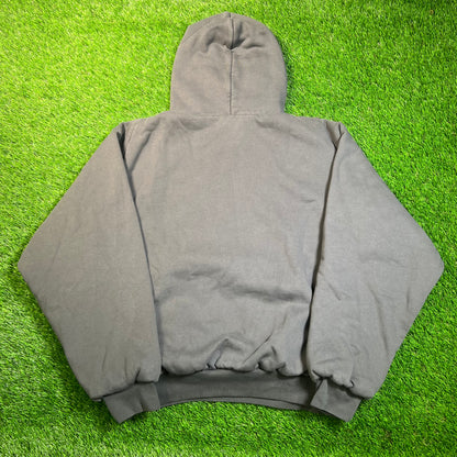 Yeezy Gap Double Layer Thick Grey Hoodie Size Large USED x16880