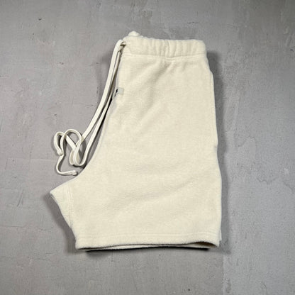 Fear of God Fog Essentials White Fleece Shorts Size XS USED x17532
