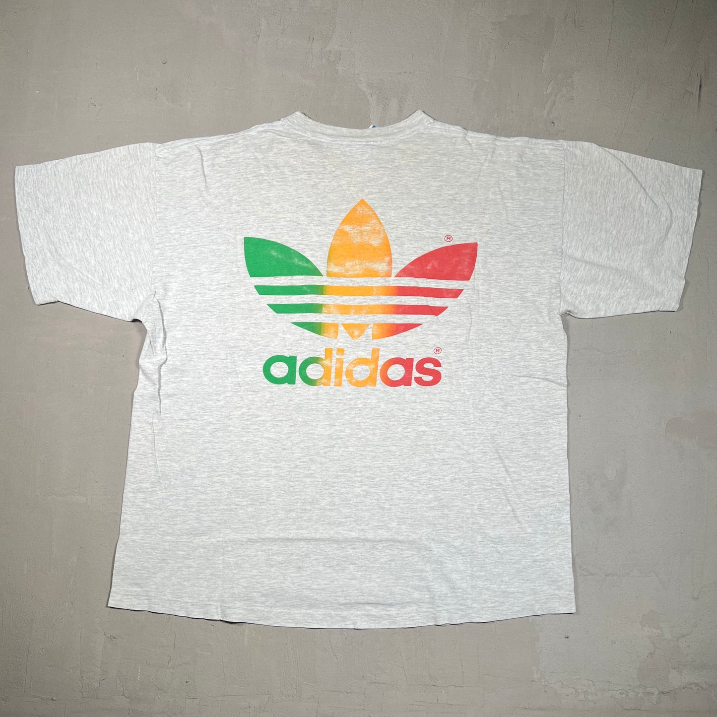 1994 Reggae Sunsplash Adidas Tour Grey Tee Size XL USED v18112