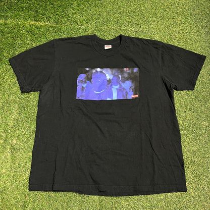 Supreme America Eats Its Young Nas Black Tee Size XL USED x13868