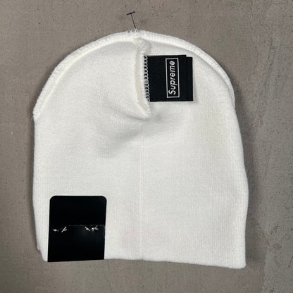 Supreme New Era Rhinestone White Beanie NEW x17479