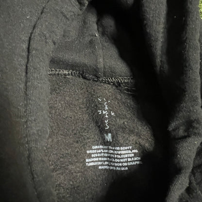 Cactus Jack Playstation Black Hoodie Size Medium USED x13806