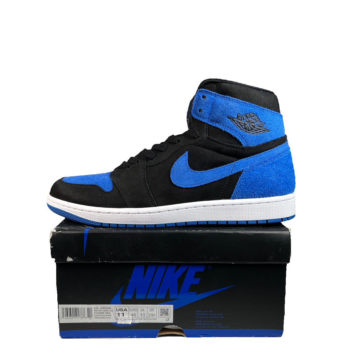 Jordan 1 Royal Reimagined (2024) Size 11 USED s20648