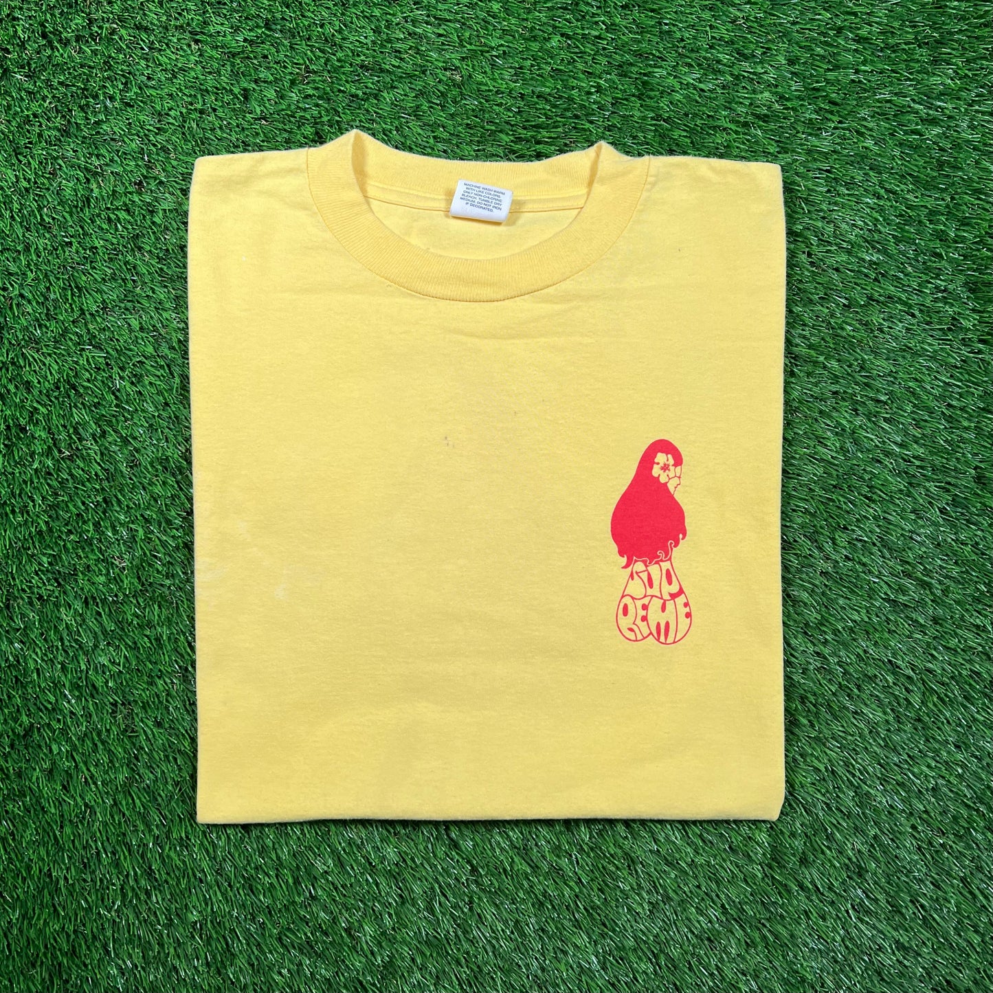 Supreme Okole Hula Yellow Tee (2005) Size XL USED x16723