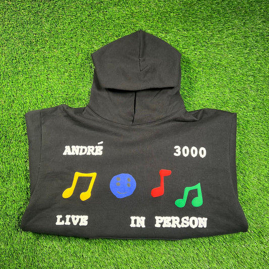 CPFM Andre 3000 Live In Person Concert Black Hoodie Size Large USED x16341