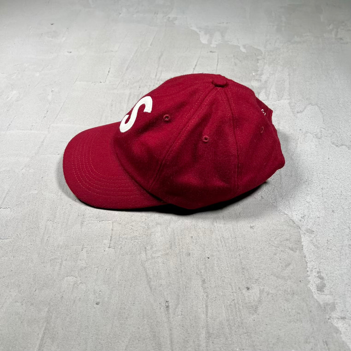 Supreme Loro Piana S Logo Burgundy Hat (2021) USED x18380