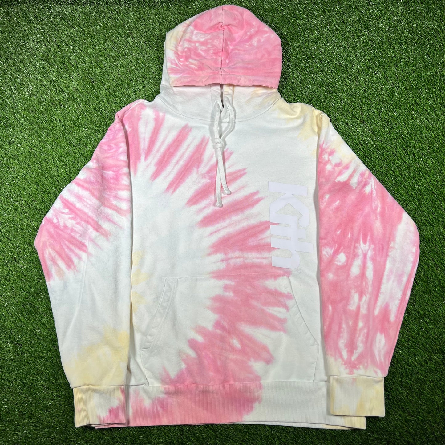 Kith Pink Tie Dye Williams I Hoodie (2020) Size Large USED x14742