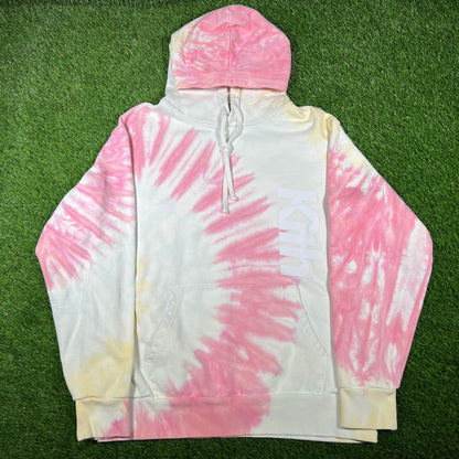 Kith Pink Tie Dye Williams I Hoodie (2020) Size Large USED x14742