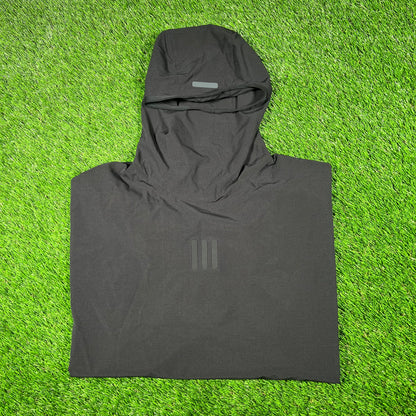 Adidas Fear of God Athletics Stretch Woven Running Black Hoodie Size Medium NEW x15606