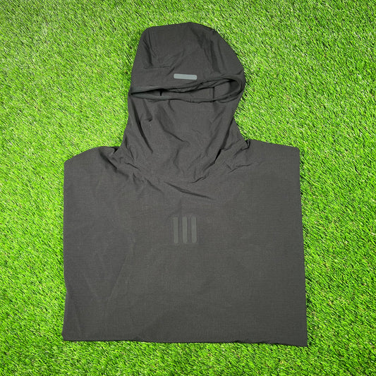 Adidas Fear of God Athletics Stretch Woven Running Black Hoodie Size Medium NEW x15606