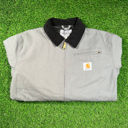 Carhartt WIP Washed Teal Detroit Jacket Size Large NEW x16590