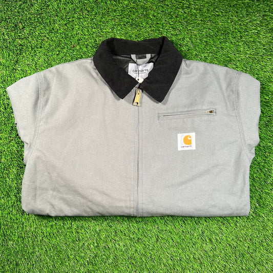Carhartt WIP Washed Teal Detroit Jacket Size Large NEW x16590