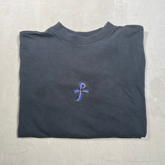 1990s Pearl Jam Vitalogy Embroidered Black Longsleeve Size Large USED v17174