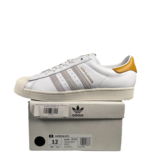 adidas Superstar Kith Classics White Mango Size 12 NEW s15740