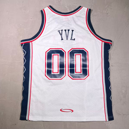 Playboi Carti NBA Mitchell & Ness New Jersey Nets White Jersey Size Large NEW x18523