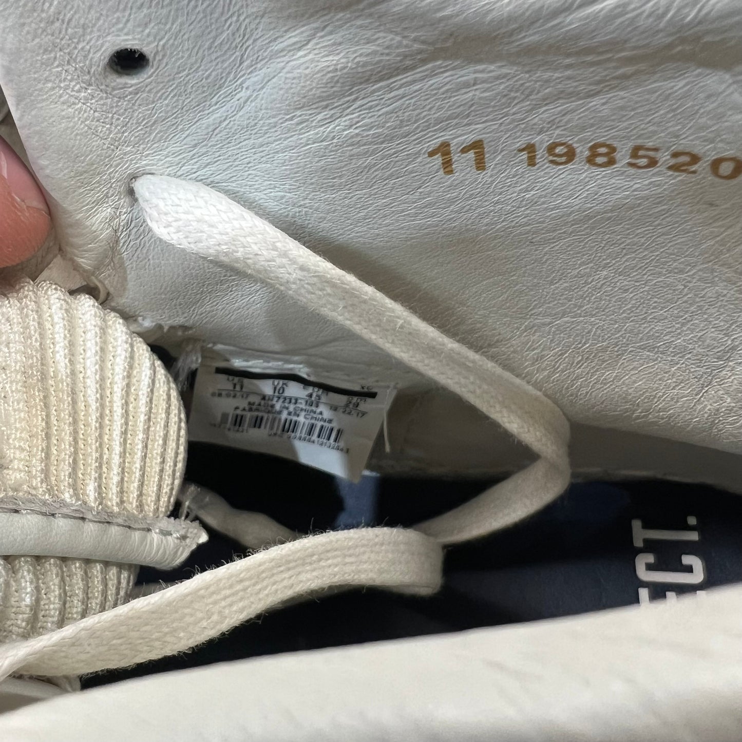 Jordan 1 High Flyknit Derek Jeter RE2PECT (2017) Size 11 USED s19440