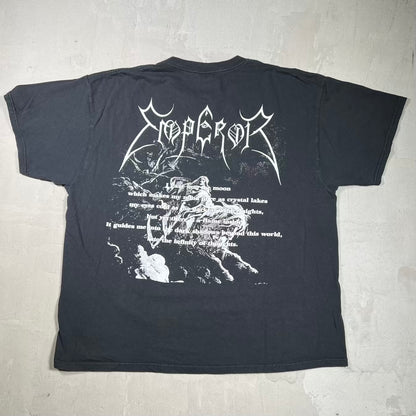 1990s Emperor Wrath of The Tyrant Black Tee Size XL USED v20162