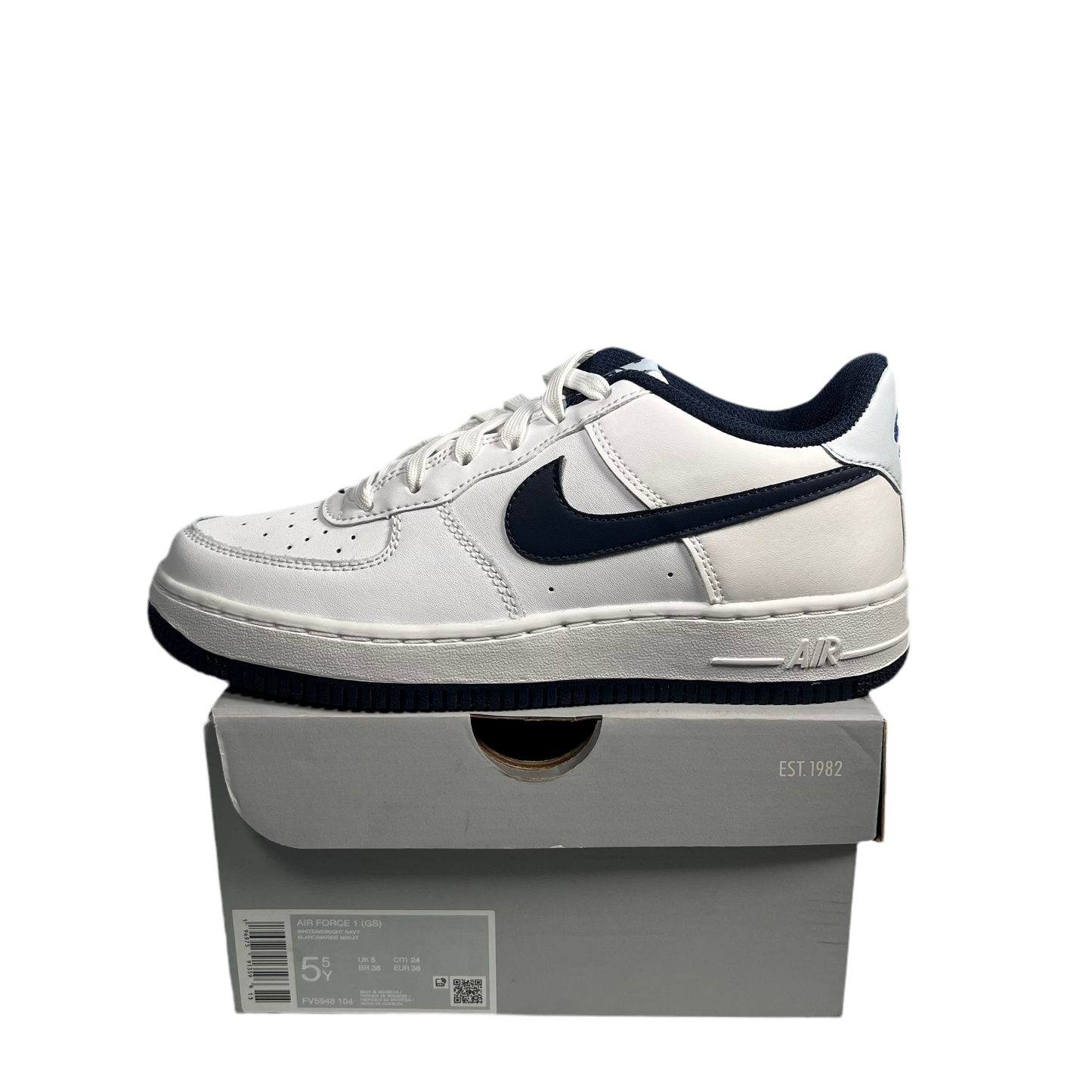 Nike Air Force One Low Midnight Navy (2024) Size 5.5y NEW s17417