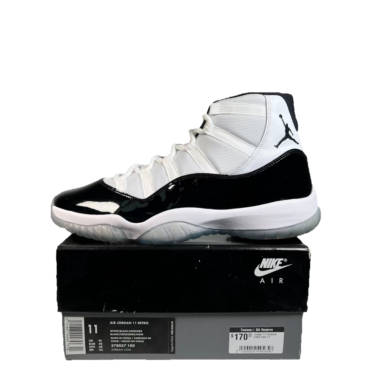 Jordan 11 High Concord (2018) Size 11 USED s23484