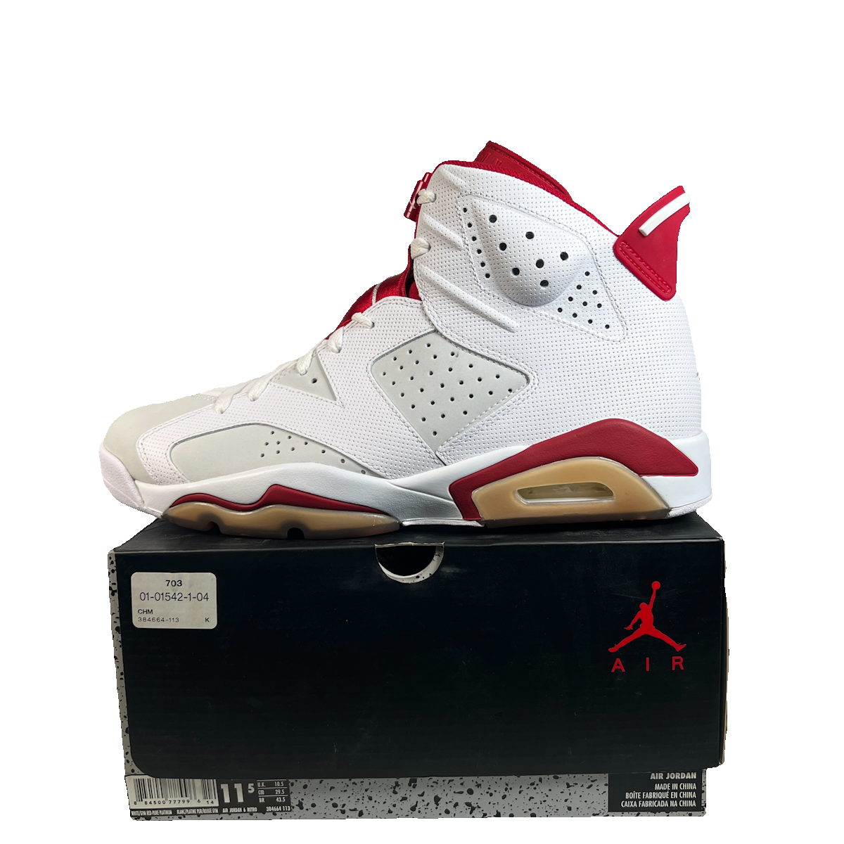 Jordan 6 Alternate Hare (2017) Size 11.5 NEW s22764