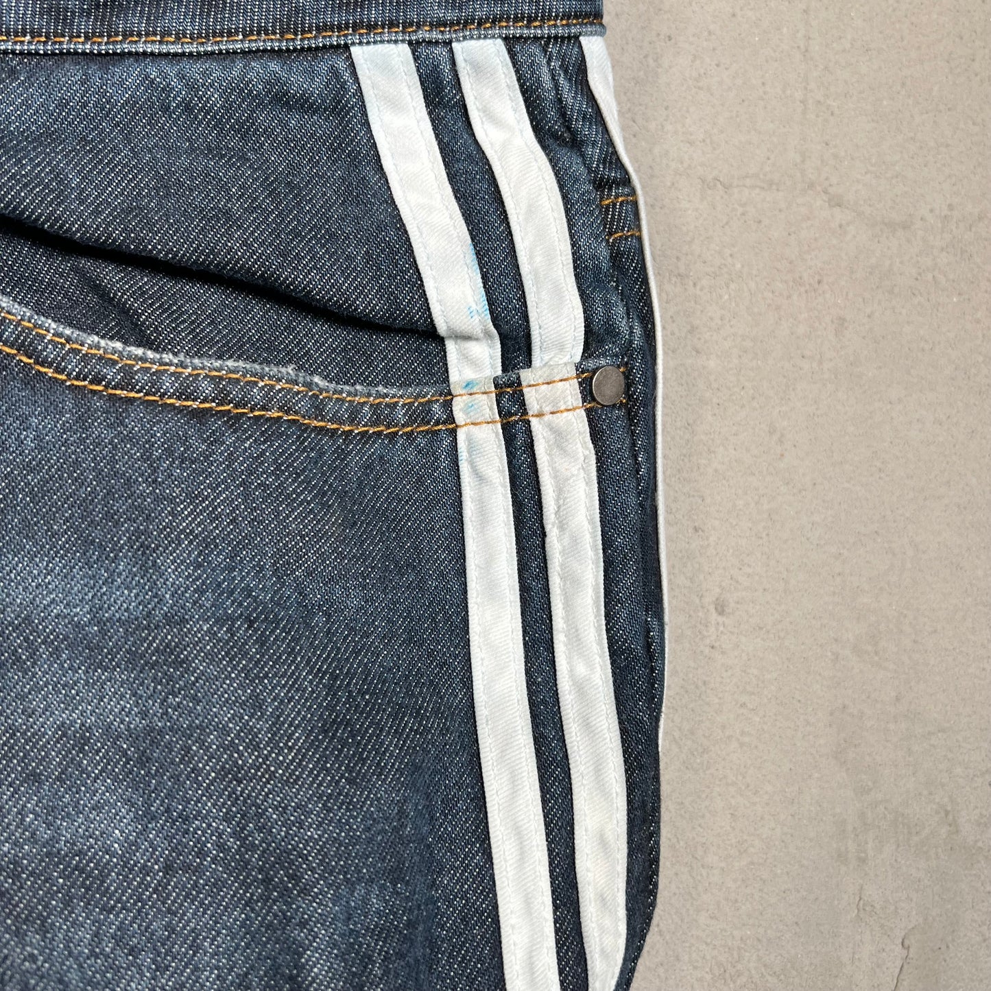 GV Gallery Raspbery Hills OG Stripe Blue Jeans Size 38 USED x17617