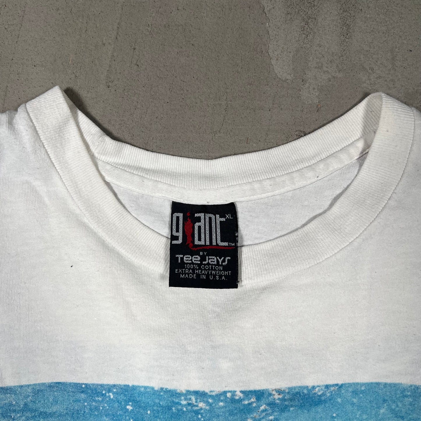 1992 Nirvana Nevermind Album Cover Giant Tag White Tee Size XL USED v19076