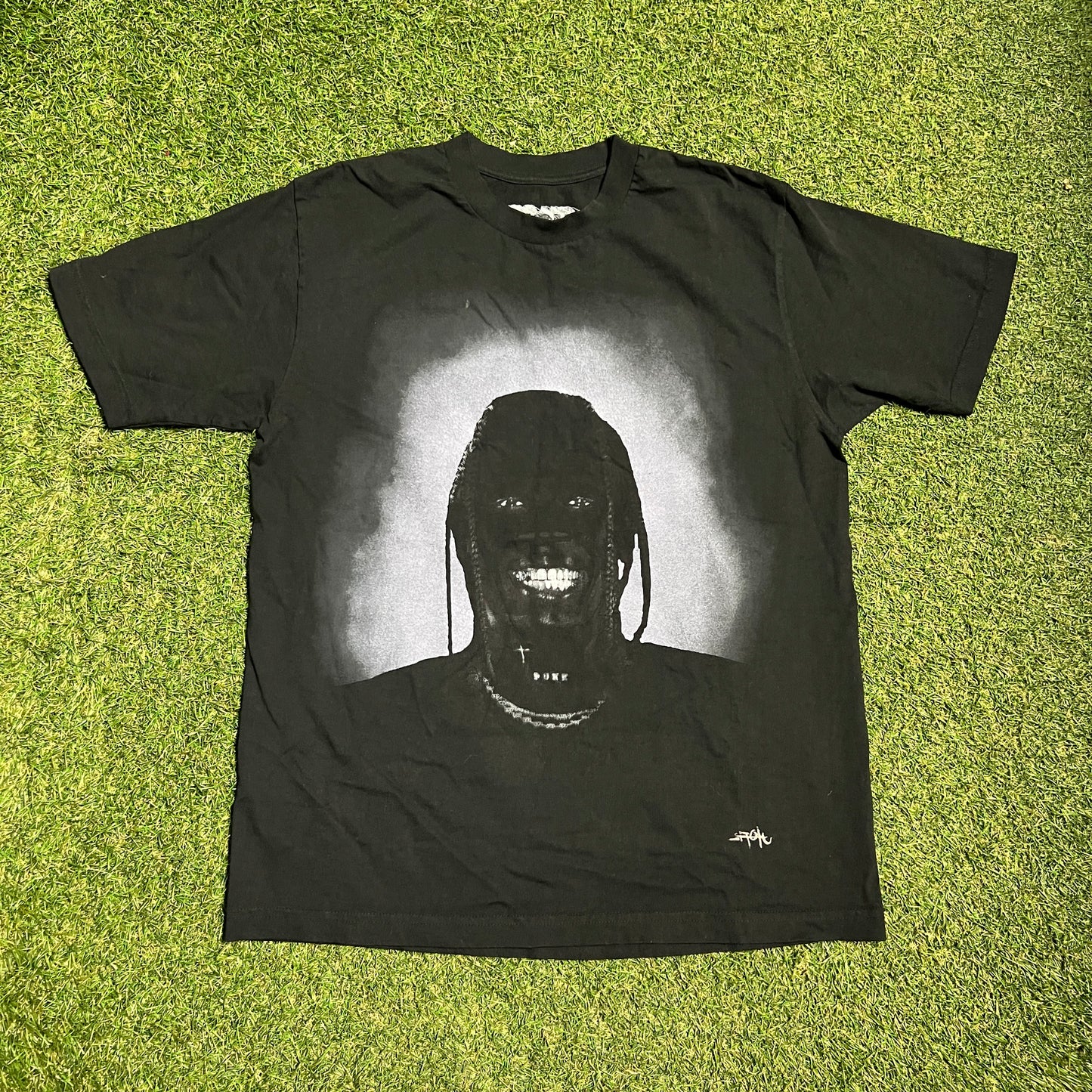 Travis Scott Utopia "I Know" Portrait Black Tee Size Medium USED x13485