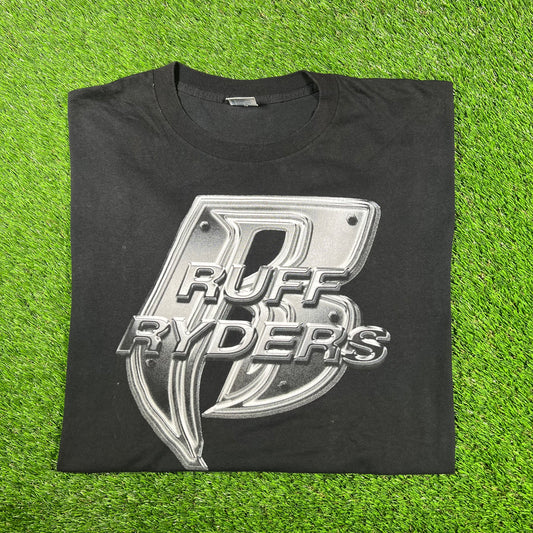 2000 Ruff Ryders Tour Black Tee Size XXL USED v17156