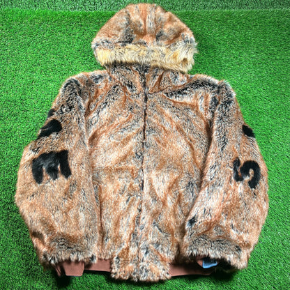 Supreme Reversible Faux Fur Denim Hooded Work Jacket (2026) Size XL NEW x16492