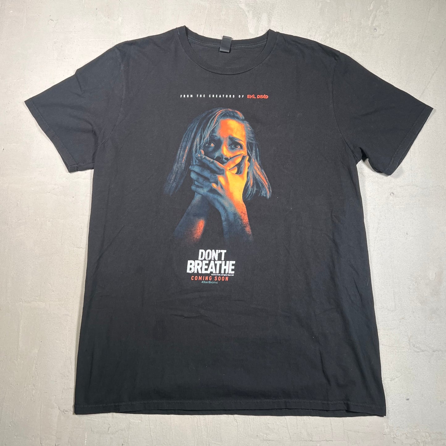 2016 Don't Breathe Movie Promo Tee Black Size XL USED v19391