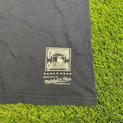 New York Yankees Navy Blue Logo Tee Size XL USED v17857