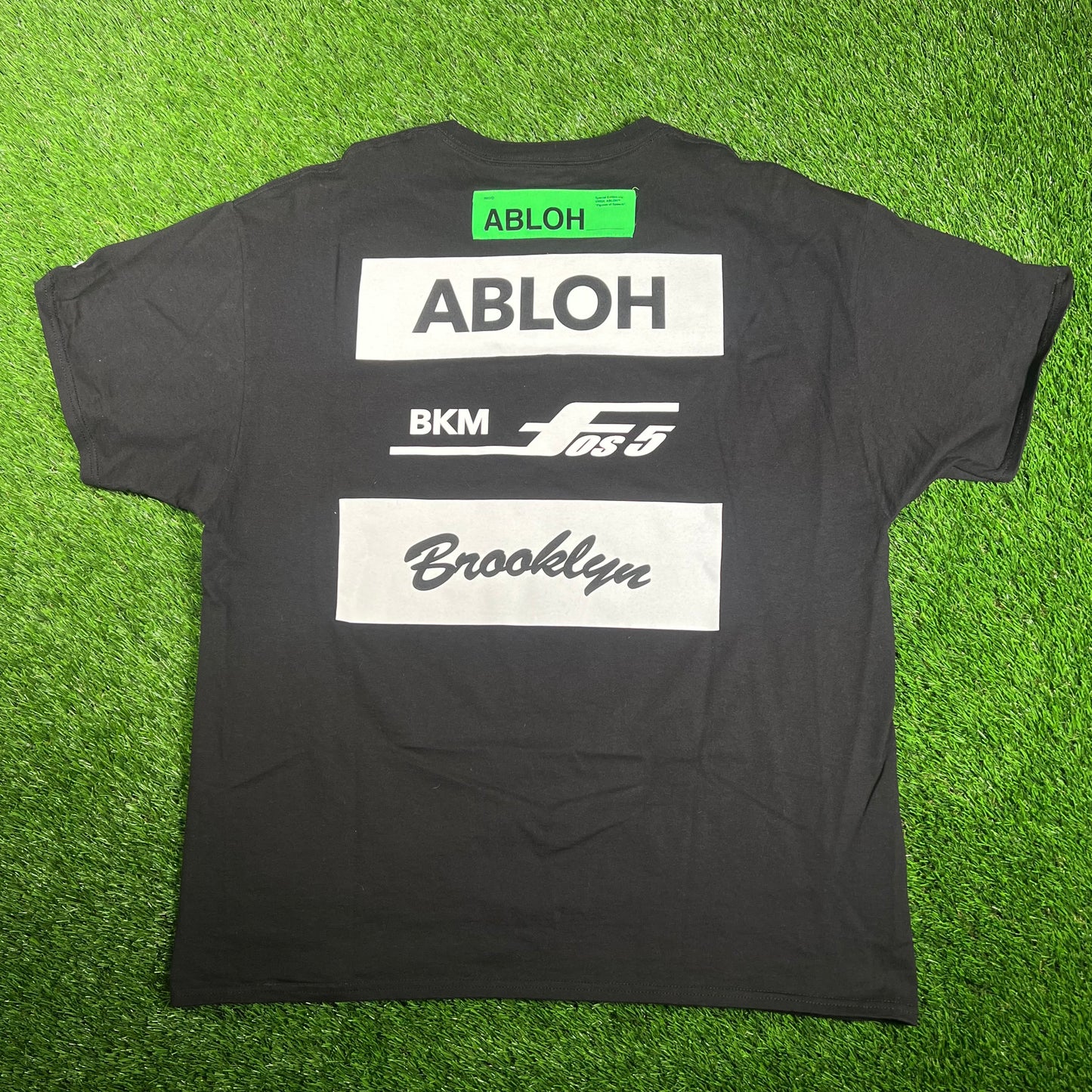 Virgil Abloh OFF White FOS Black Tee Size XL USED x15554