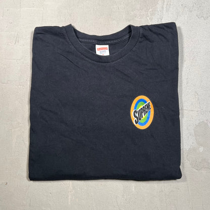 Supreme Spin Tee Black (2016) Size XL USED x17503