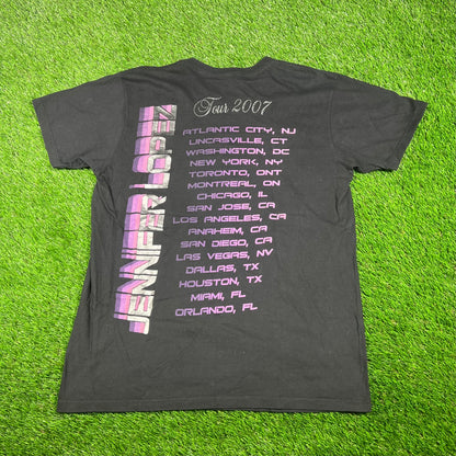 2007 Jennifer Lopez Do It Well Tour Black Tee Size Large USED v6468