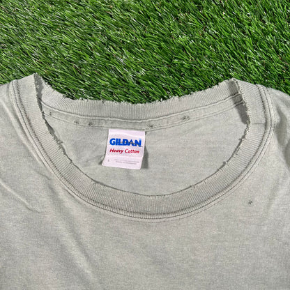 1990s Air Force Mile High Club Green Tee Size Large USED v17740