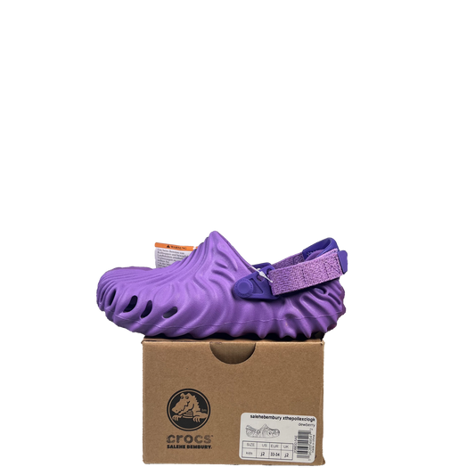 Crocs Pollex Clog Dewberry Kids Size 2 NEW s16949
