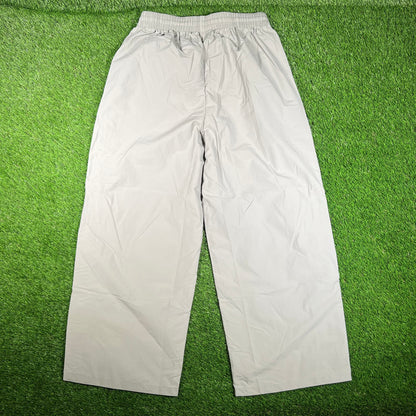 GV Gallery Raspberry Hills Grey Nylon Track Pants Size Large NEW x15658