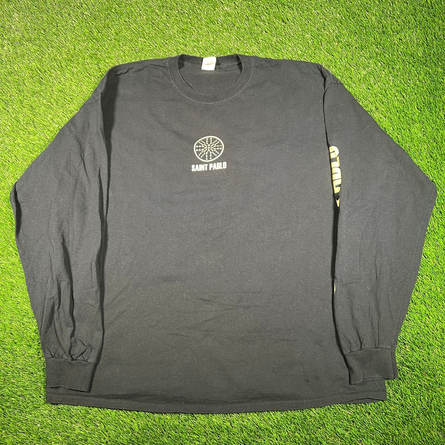 Kanye West Saint Pablo Black Longsleeve Size XXL USED x15426