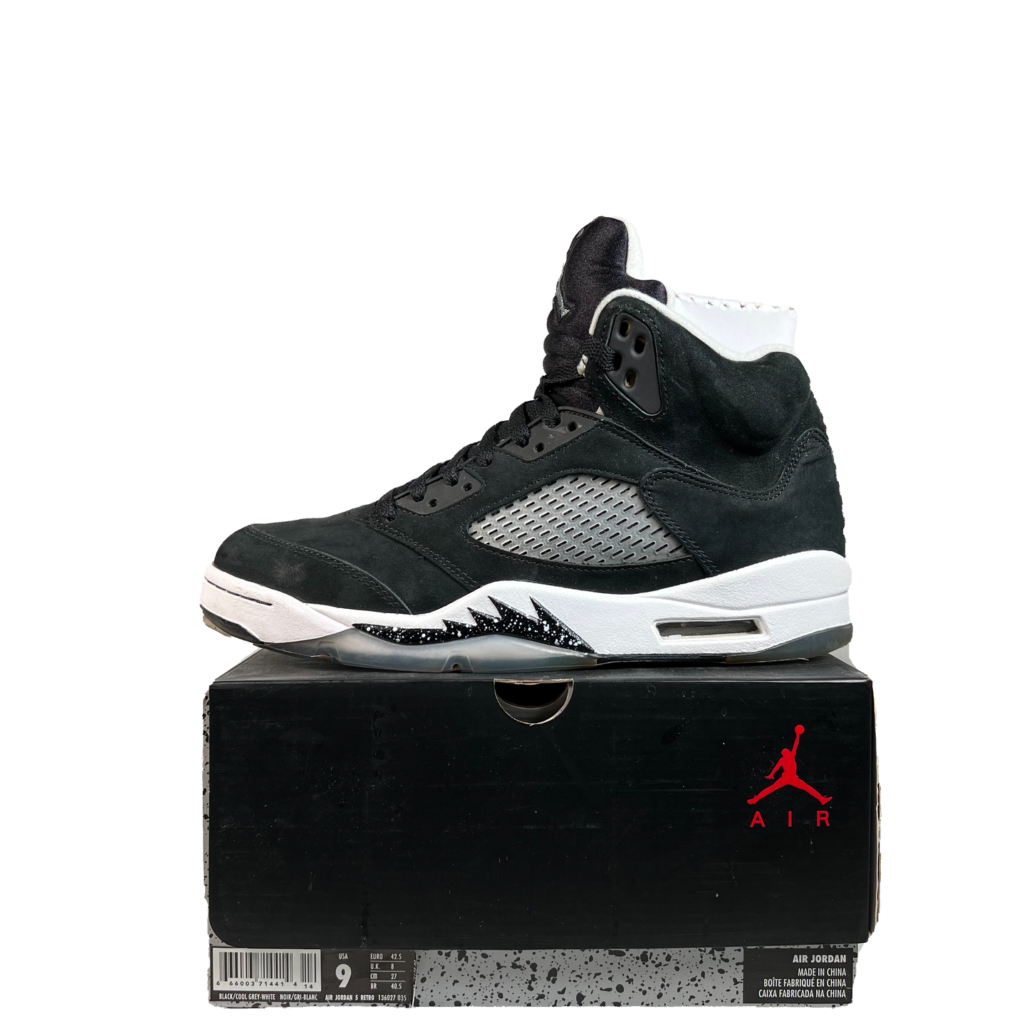 Jordan 5 Oreo (2013) Size 9 USED s21743