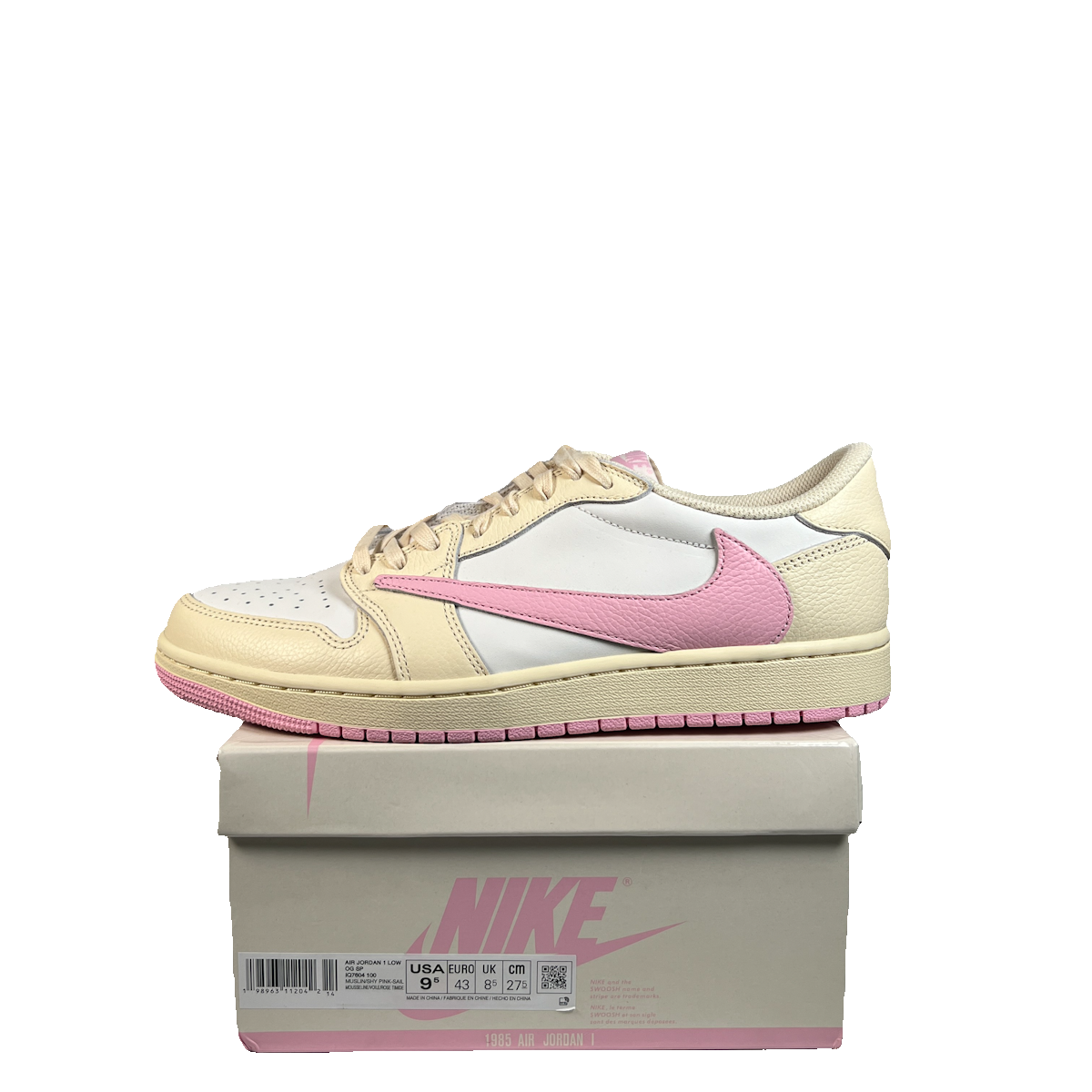 Jordan 1 Low Travis Scott Shy Pink (2026) Size 9.5 USED s23254